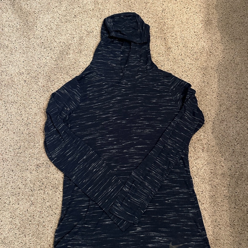 Nike Dark Blue Patterned Hoodie